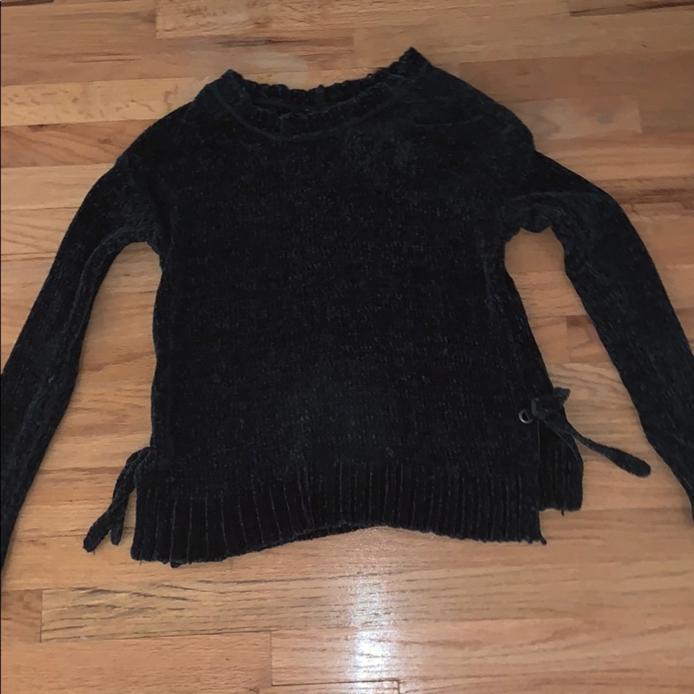 Long sleeve chenille sweater